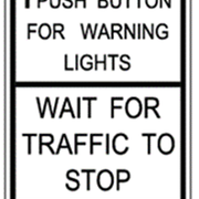 Pedestrian Push Button Plaques and Signs